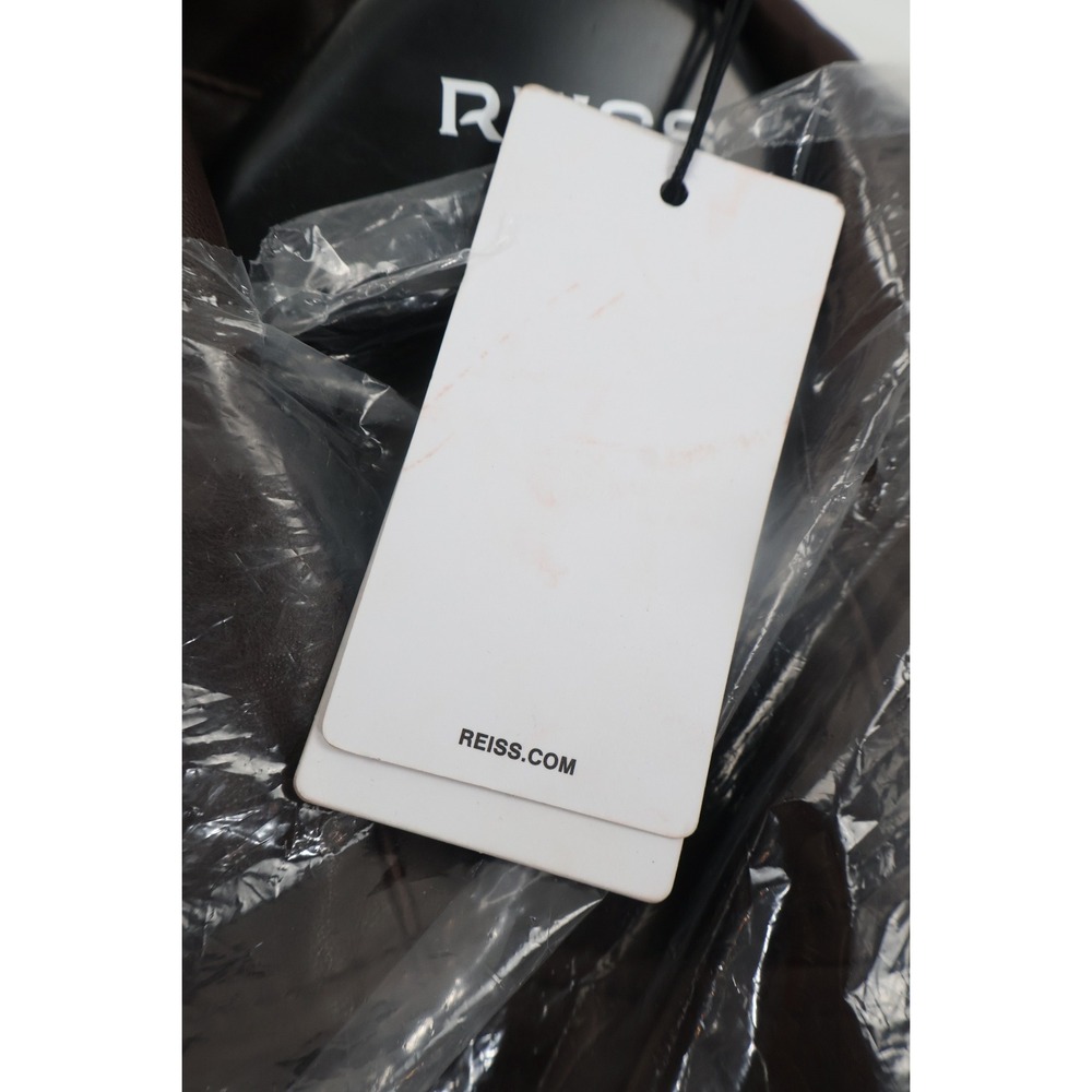 Reiss Hattie Leather Trench Coat 6 Chocolate Brown 100%  Leather Retail $1245 - Picture 8 of 11